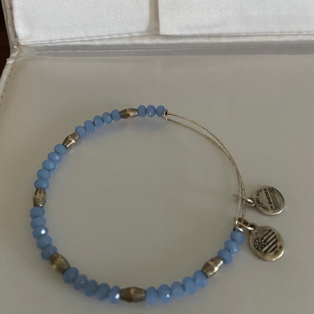 Alex and Ani Bracelet blue beads